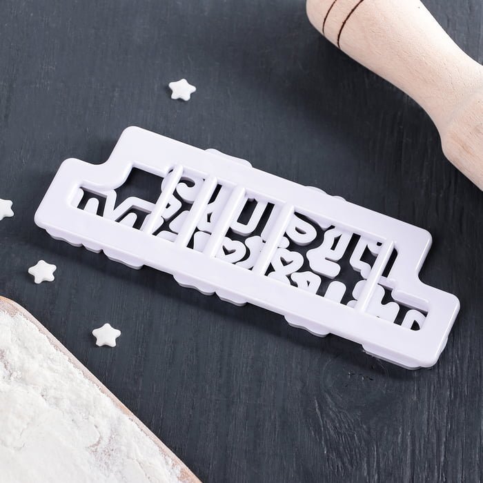 Выемка для марципана и теста Доляна «Just married/Молодожёны», 14,2×5×0,5 см