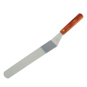Лопатка-палетка с деревянной ручкой, изогнутая, 37,5 см