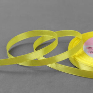 Лента атласная, 6 мм × 23 ± 1 м, цвет жёлтый №15