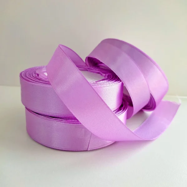 Лента атласная, 20 мм × 23 ± 1 м, цвет фиолетовый №113