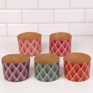 Форма бумажная для кулича «Геометрия», 110*85 мм