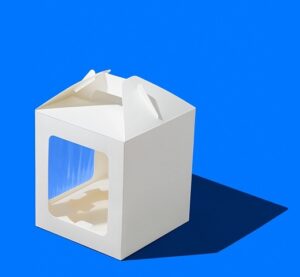 Коробка под кулич с окном 160*160*180 мм