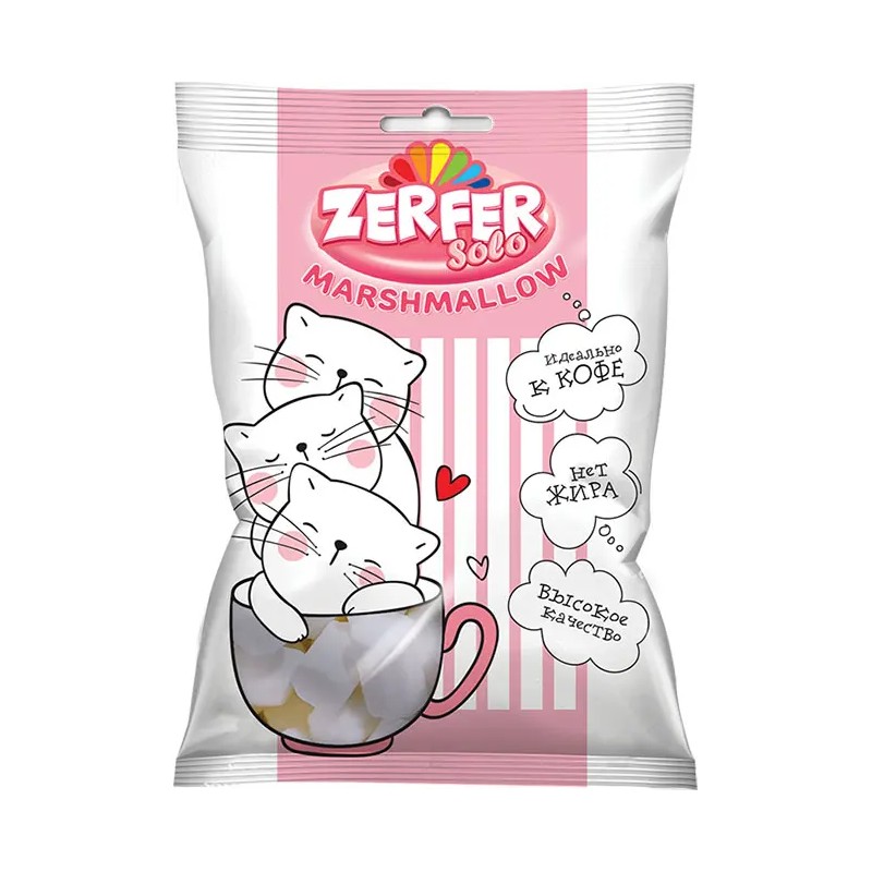 Жевательный зефир маршмеллоу-мини Zerfer Solo,65 г