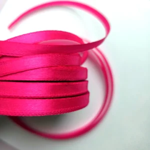 Лента атласная, 6 мм × 23 ± 1 м, цвет фуксия №14
