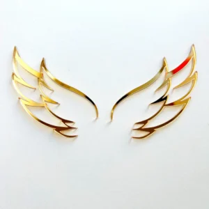 Комплект акриловый «Крылья», цвет золотой