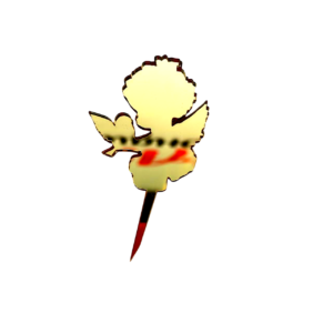 Топпер «Ангел» акриловый, цвет золотой