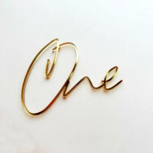 Топпер бортовой акриловый «One», цвет золотой