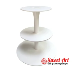 Подставка для торта и капкейков трехъярусная