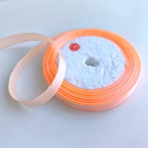 Лента атласная, 10 мм × 23 ± 1 м, цвет персиковый №168