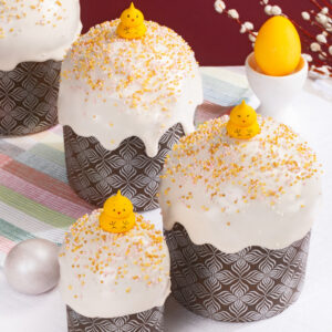 Форма бумажная для кулича «Первоцвет», 134*100 мм